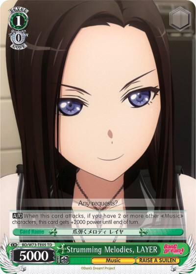 Strumming Melodies LAYER BD/W73-TE05 TD BanG Dream! Vol.2 Card