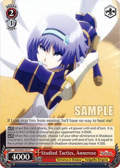 Studied Tactics Annerose EIS/SX07-037 The Eminence in Shadow Card