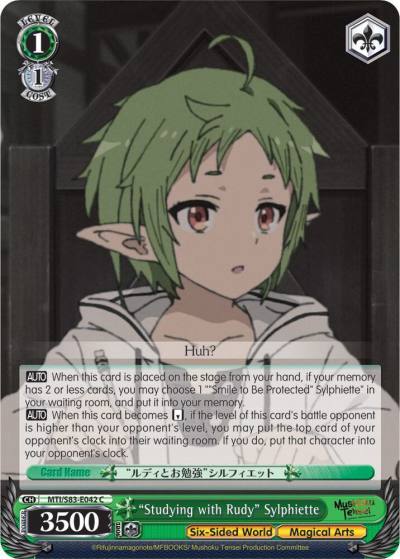 Studying with Rudy Sylphiette MTI/S83-E042 C Mushoku Tensei: Jobless Reincarnation Card