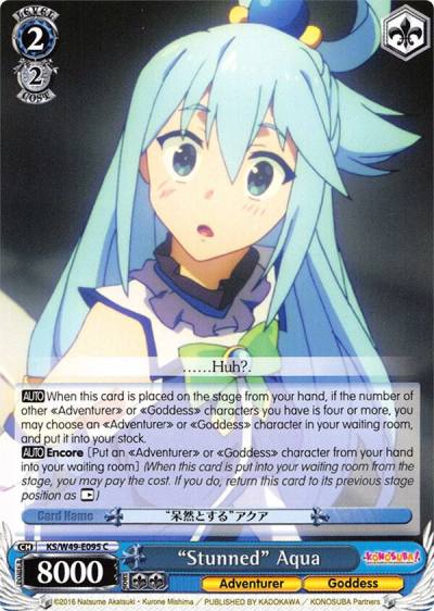 Stunned Aqua KS/W49-E095 C KonoSuba Card