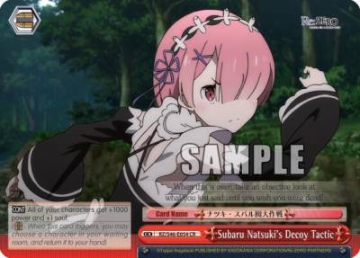 Subaru Natsukis Decoy Tactic RZ/S46-E054 CR Re:ZERO Card