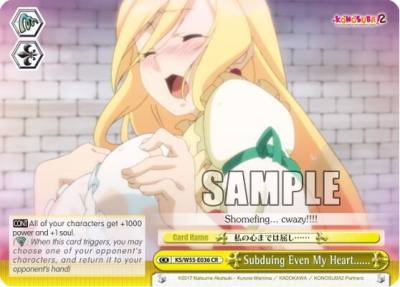 Subduing Even My Heart KS/W55-E036 CR KonoSuba 2 Card
