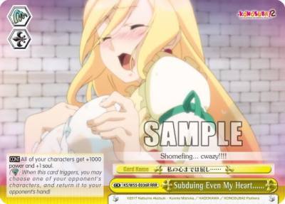 Subduing Even My Heart RRR KS/W55-E036R RRR KonoSuba 2 Card