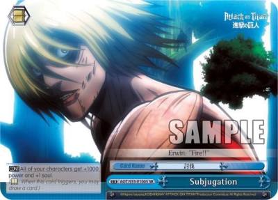 Subjugation SR AOT/S35-E100S SR Attack on Titan Card