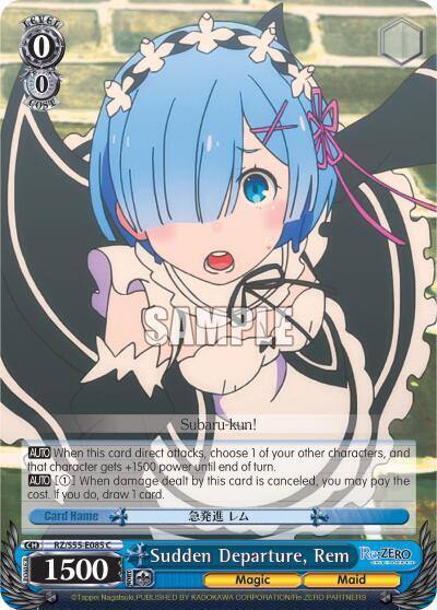 Sudden Departure Rem RZ/S55-E085 C Re:ZERO Vol.2 Card