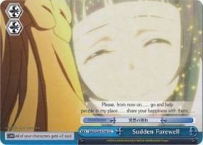 Sudden Farewell SAO/S20-E100 CC Sword Art Online Card