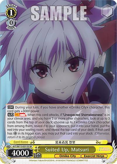 Suited Up Matsuri SR AYT/W110-E015S SR Ayakashi Triangle Card