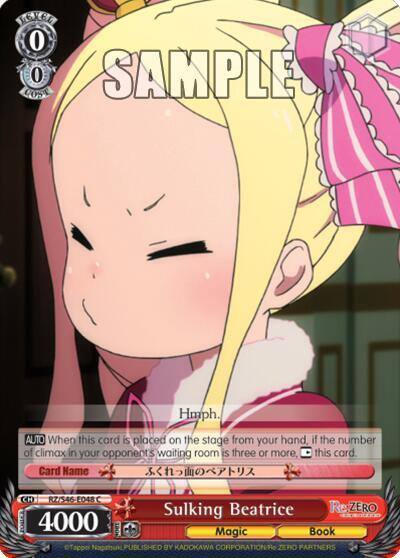 Sulking Beatrice RZ/S46-E048 C Re:ZERO Card