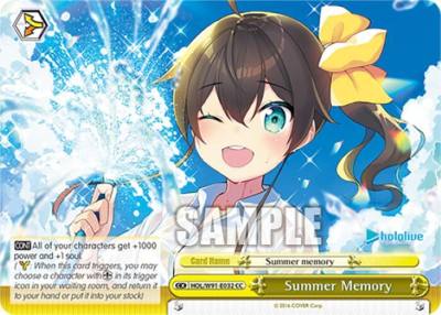 Summer Memory HOL/W91-E032 CC hololive production Card