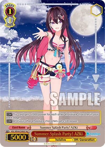 Summer Splash Party AZKi HLP HOL/WE44-E34HLP HLP hololive production Summer Collection Premium Booster Card