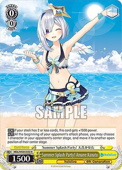 Summer Splash Party Amane Kanata HOL/WE44-E02 N hololive production Summer Collection Premium Booster Card