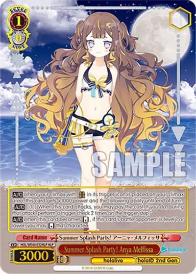 Summer Splash Party Anya Melfissa HLP HOL/WE44-E32HLP HLP hololive production Summer Collection Premium Booster Card