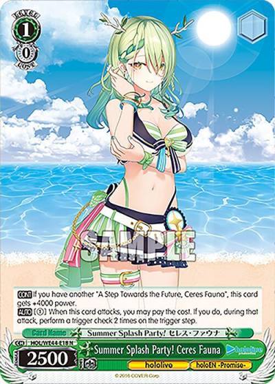 Summer Splash Party Ceres Fauna HOL/WE44-E18 N hololive production Summer Collection Premium Booster Card