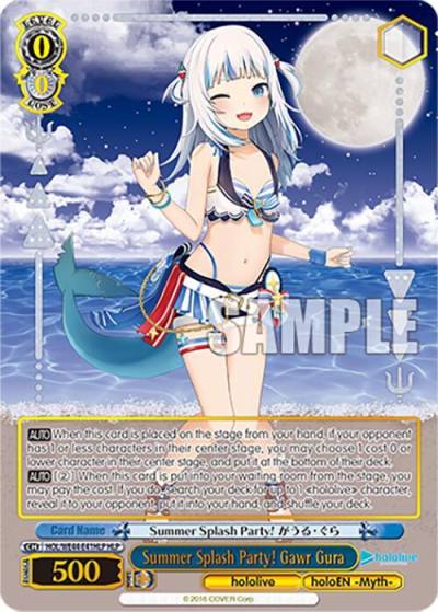 Summer Splash Party Gawr Gura HLP HOL/WE44-E41HLP HLP hololive production Summer Collection Premium Booster Card