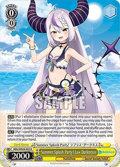 Summer Splash Party Laplus Darknesss HOL/WE44-E03 N hololive production Summer Collection Premium Booster Card