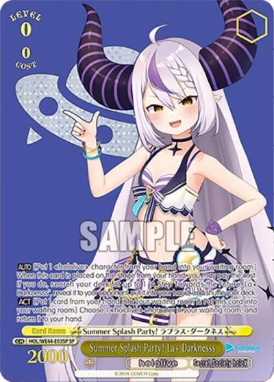 Summer Splash Party Laplus Darknesss SP HOL/WE44-E03SP SP hololive production Summer Collection Premium Booster Card