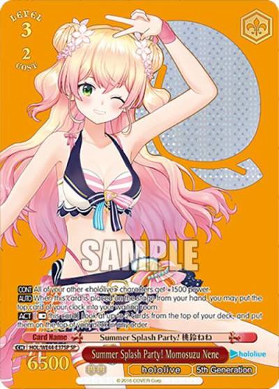 Summer Splash Party Momosuzu Nene SP HOL/WE44-E37SP SP hololive production Summer Collection Premium Booster Card