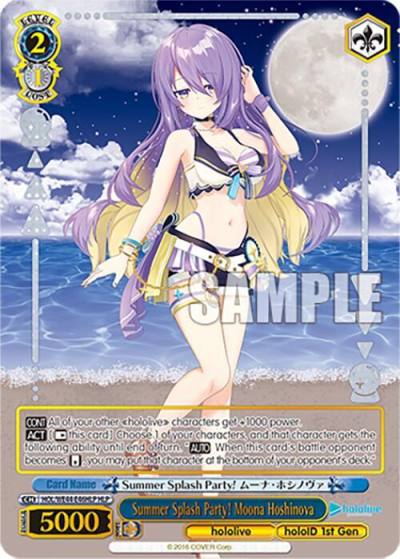 Summer Splash Party Moona Hoshinova HLP HOL/WE44-E46HLP HLP hololive production Summer Collection Premium Booster Card