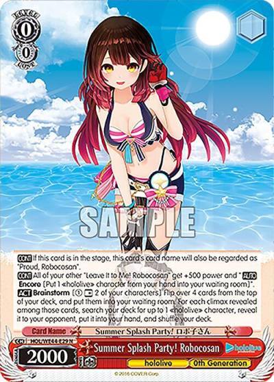 Summer Splash Party Robocosan HOL/WE44-E29 N hololive production Summer Collection Premium Booster Card