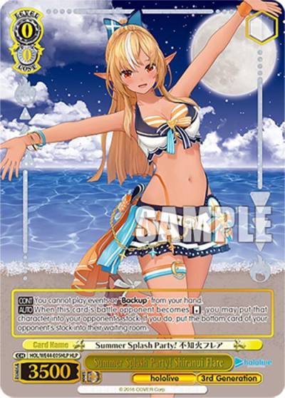 Summer Splash Party Shiranui Flare HLP HOL/WE44-E05HLP HLP hololive production Summer Collection Premium Booster Card