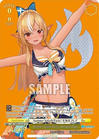 Summer Splash Party Shiranui Flare SP HOL/WE44-E05SP SP hololive production Summer Collection Premium Booster Card