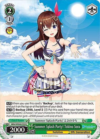 Summer Splash Party Tokino Sora HOL/WE44-E23 N hololive production Summer Collection Premium Booster Card