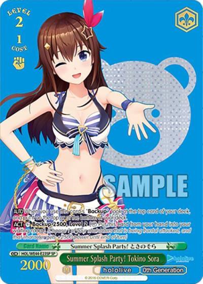 Summer Splash Party Tokino Sora SP HOL/WE44-E23SP SP hololive production Summer Collection Premium Booster Card