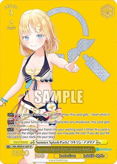 Summer Splash Party Watson Amelia SP HOL/WE44-E12SP SP hololive production Summer Collection Premium Booster Card