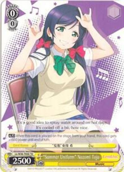 Summer Uniform Nozomi Tojo LL/W36-TE06 TD Love Live! Vol. 2 Card