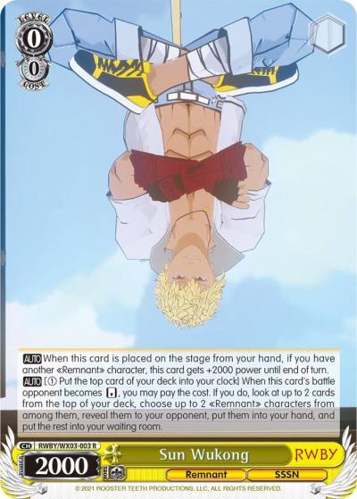 Sun Wukong RWBY/WX03-003 R RWBY Card