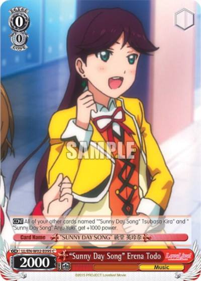 Sunny Day Song Erena Todo LL/EN-W02-E095 C Love Live! DX Vol.2 Card