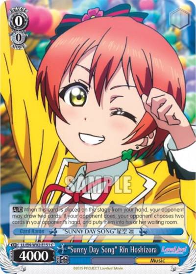 Sunny Day Song Rin Hoshizora LL/EN-W02-E151 C Love Live! DX Vol.2 Card