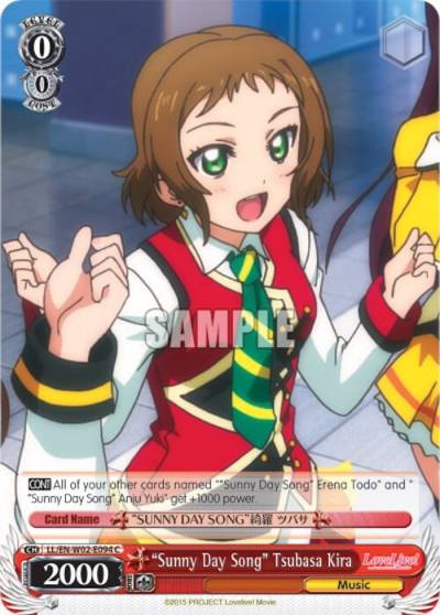 Sunny Day Song Tsubasa Kira LL/EN-W02-E094 C Love Live! DX Vol.2 Card