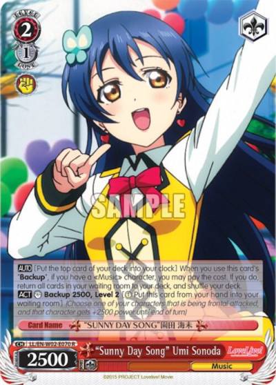 Sunny Day Song Umi Sonoda LL/EN-W02-E070 R Love Live! DX Vol.2 Card