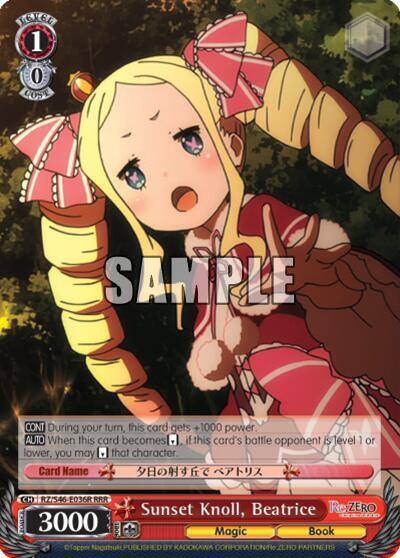 Sunset Knoll Beatrice RRR RZ/S46-E036R RRR Re:ZERO Card