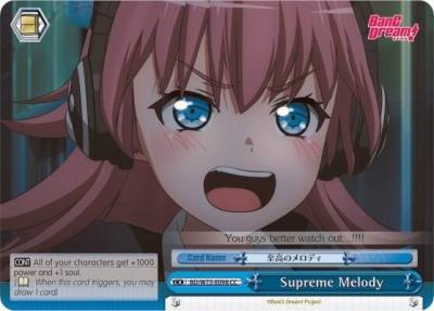 Supreme Melody BD/W73-E098 CC BanG Dream! Vol.2 Card