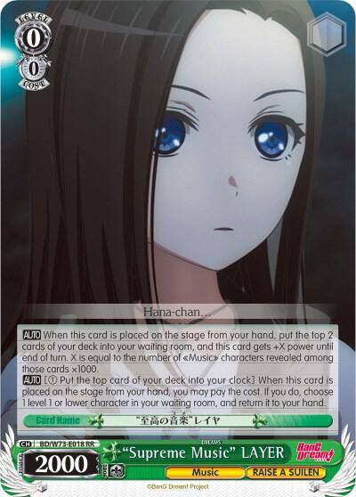 Supreme Music LAYER BD/W73-E018 RR BanG Dream! Vol.2 Card