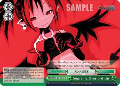 Supreme Overlord Girl SR DG/EN-S03-E085S SR Disgaea Card