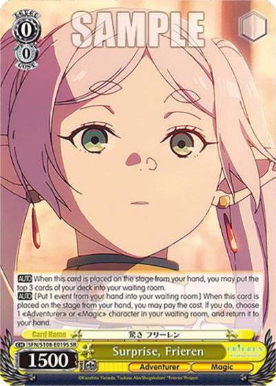 Surprise Frieren SR SFN/S108-E019S SR Frieren: Beyond Journey’s End Card