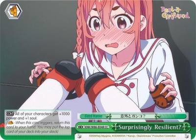 Surprisingly Resilient KNK/W86-E048 CC Rent-A-Girlfriend Card