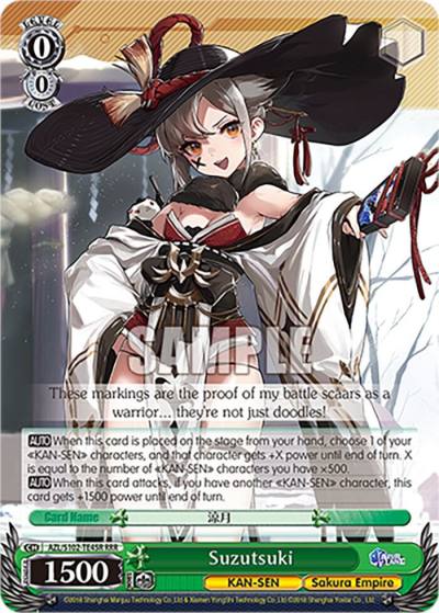 Suzutsuki RRR AZL/S102-TE45R RRR Azur Lane Card