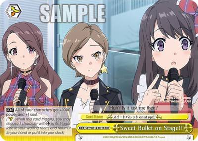 Sweet Bullet on Stage RRR SBY/W114-E031R RRR Rascal Does Not Dream Series Card
