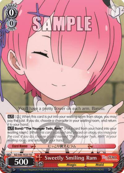 Sweetly Smiling Ram RZ/S46-TE23 TD Re:ZERO Card