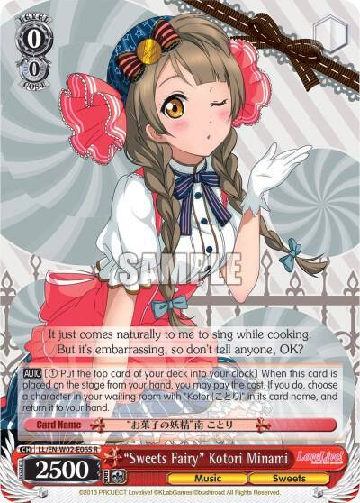 Sweets Fairy Kotori Minami LL/EN-W02-E065 R Love Live! DX Vol.2 Card