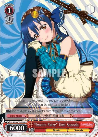Sweets Fairy Umi Sonoda LL/EN-W02-E068 R Love Live! DX Vol.2 Card