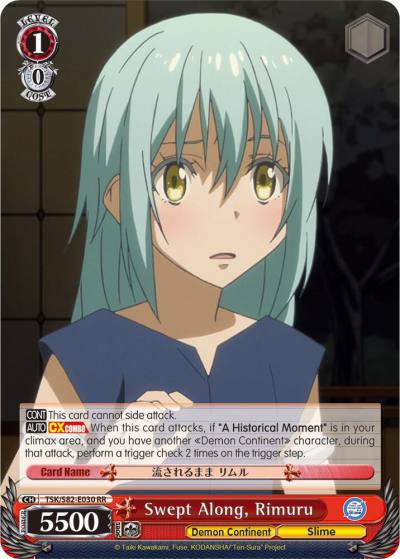 Swept Along Rimuru TSK/S82-E030 RR That Time I Got Reincarnated as a Slime Vol.2 Card