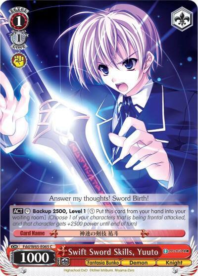 Swift Sword Skills Yuuto Fdd/W65-E065 C Fujimi Fantasia Bunko Card