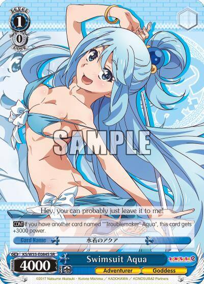 Swimsuit Aqua SR KS/W55-E084S SR KonoSuba 2 Card