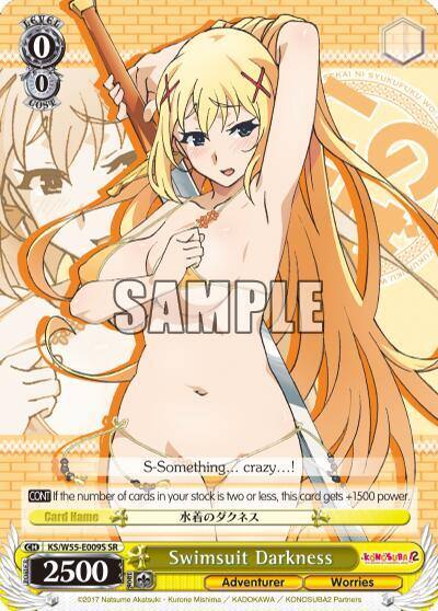 Swimsuit Darkness SR KS/W55-E009S SR KonoSuba 2 Card