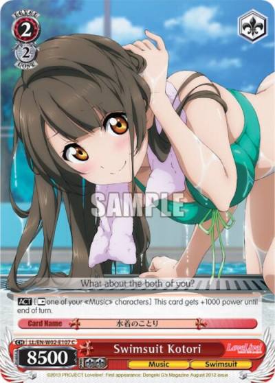 Swimsuit Kotori LL/EN-W02-E107 C Love Live! DX Vol.2 Card